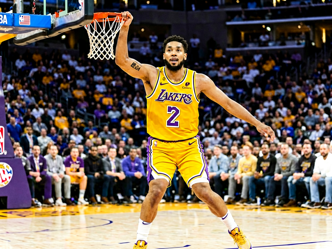 NBA常规赛湖人队比赛精彩瞬间